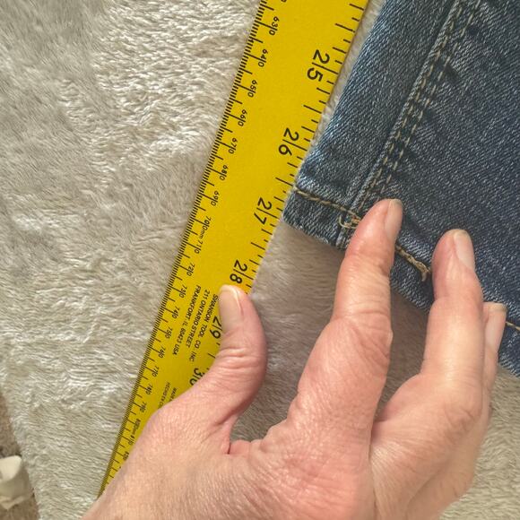 Black Daisy Womens Button Fly Relaxed Skinny Denim Jeans sz 7 28 Embroidered Y2K - Picture 10 of 10